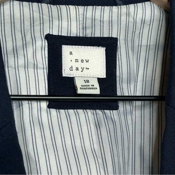 A New Day Navy Blue Blazer size 18 - Picture 5 of 6